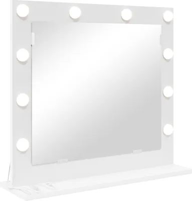 Obrázok produktu pre vidaXL Vanity zrkadlo biele 60 x 55 x 18 cm sklo a dyhované drevo