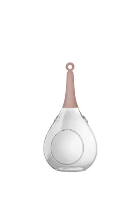 Produktbild von Taura pink rosa klein Windlicht zum aufhängen Glas Hängedekoration