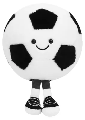 Productafbeelding van Solidchoice - Pluche Voetbal - Zacht Zitkussen voor Voetballiefhebbers