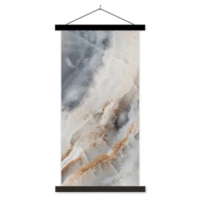 Produktbild von MuchoWow® Textilposter Natursteine - Mineralien - Muster 90x180 cm mit schwarzem Rahmen - Dekoration Wohnzimmer