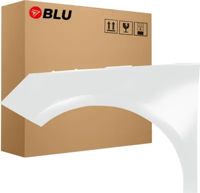 Immagine prodotto di BLU Parafango compatibile con Audi A1 8X LS9R Sinistra Weiß GletscherWeiss | 2010-2018 | Anteriore | Verniciato | Pronto per il montaggio | Zincato