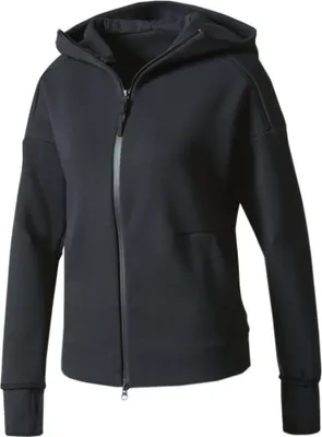 Produktbild von Adidas Z.N.E., Erwachsener, Weiblich, Kapuzenpullover, Schwarz, Langärmlig, Einfarbig
