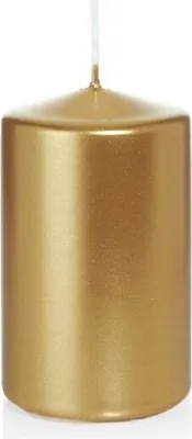 Produktbild von Stumpenkerzen in RAL-Qualität Gold 100 x Ø 58 mm, 16 Stück