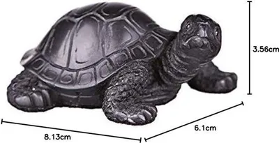Productafbeelding van Decoratief Schildpad Beeldje - 8 cm Kunststeen Sculptuur