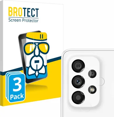 Produktbild von 3x BROTECT Schutzglas für Samsung Galaxy A53 5G (NUR Kameraschutz) Schutzfolie Panzer Folie Glas Display Schutz klar