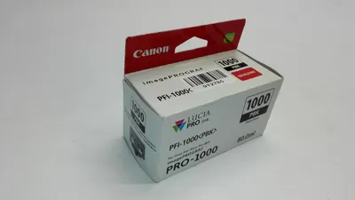Produktbild von Canon PFI-1000PBK Tinte Foto-Schwarz, Foto schwarz, Tinte auf Farbstoffbasis, 80 ml, 2205 Seiten