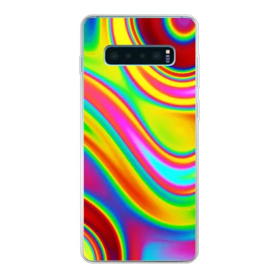 Produktbild von MuchoWow® Handyhülle Schutzhülle Hülle für Samsung Galaxy S10 Lite Kunst - Wellen - Farben - Psychedelisch Silikon Softcase Handy Hülle - Schutz