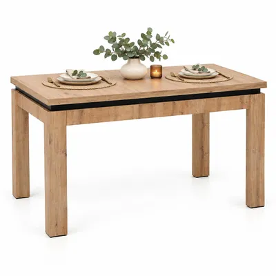 Zdjęcie produktu dla INSPIRO C-6 stół rozkładany 120–160 × 80 cm dąb Artisan / czarny