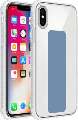 Immagine prodotto di Cadorabo custodia protettiva per Apple iPhone X / XS custodia in blu custodia TPU silicone cover funzione stand