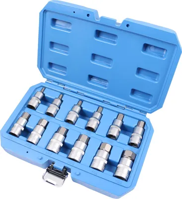 Produktbild von Brilliant Tools 1/2" Innensechskant Bit-Stecknuss-Satz, 12-tlg, 5 - 22 mm