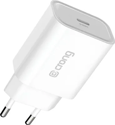 Produktbild von Crong, Kompaktes USB-C Netzladegerät 20W Power Delivery, Weiß