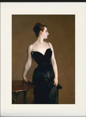 Produktbild von John Singer Sargent Gerahmtes Bild Mit Edlem Passepartout | Wand-Bilder | Im Bilderrahmen - Portrait Der Madame X , 1883 (80 x 60 cm)