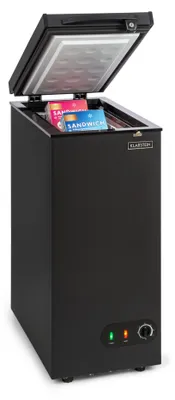 Image de Klarstein Mini Congelateur Armoire, Petit Congélateur pour la Chambre et la Maison, Mini congélateur 51L, Congelateur Petite Taille avec Panier, Econome en Energie, Appareil à glaçons et Grattoir