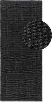 Image de Hanse Home Tapis bouclé en jute Jaipur Noir foncé