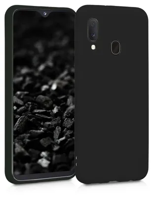 Produktbild von kwmobile Handyhülle für Samsung Galaxy A20e Hülle - TPU Case - Kabelloses Laden - Schutzhülle Cover in Schwarz matt