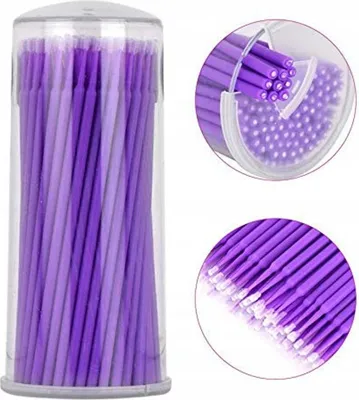 Zdjęcie produktu dla Aplikatory do rzęs Microbrush 100szt w tubie 1mm