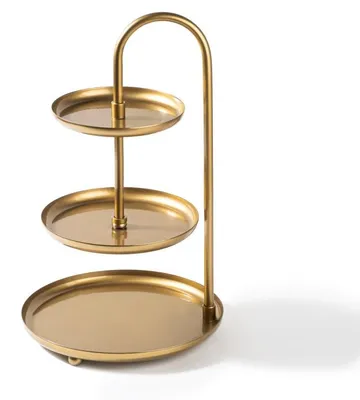 Image de Accessoire décoratif Objet déco en métal doré diamètre 20 cm hauteur 32 cm