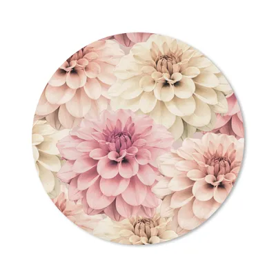 Produktbild von MuchoWow® Mauspad Mousepad Blumen - Rosa - Weiß - Natur 30x30 cm - Mousepads - Maus Mat - Pad - Mausunterlage - Tischunterlage - Schreibtischmatten