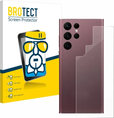 Produktbild von BROTECT Schutzglas für Samsung Galaxy S22 Ultra 5G (Rückseite) Schutzfolie Panzer Folie Glas Display Schutz klar