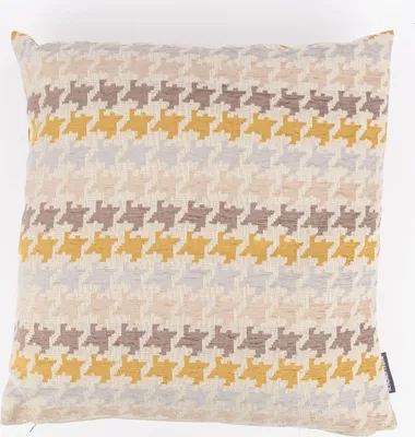 Produktbild von Kissenhülle Mira Hahnentritt beige gelb in versch. Größen Größe 70x70cm (HxB) 70x70cm (HxB) Größe