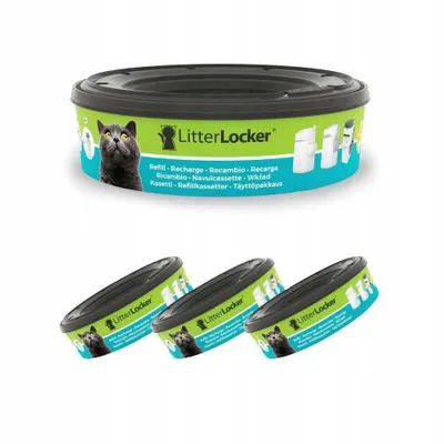 Immagine prodotto di Ricarica LitterLocker - Ricarica del contenitore LitterLocker Design - 3 pezzi, pellicola antiodore a 7 strati