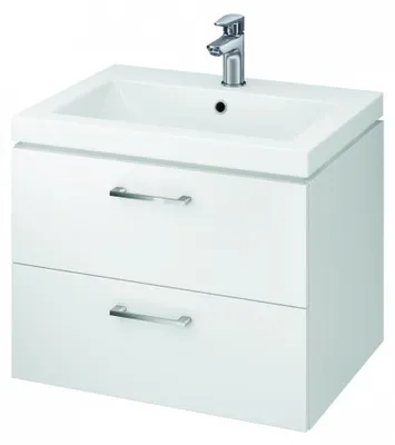 Image de Design Set 807 Lara Como 60 Blanc Dsm (armoire + lavabo)