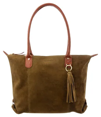 Produktbild von Harbour 2nd VM.15119 Totebag style vm Sofia L Leder Tasche Damen Shopper olive