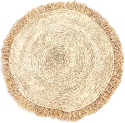 Zdjęcie produktu dla Dywan w stylu boho Dywan do przedpokoju Dekoracja ścienna Okrągły Silva 90cm