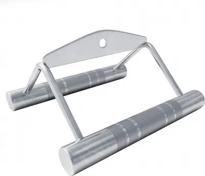Produktbild von GORILLA SPORTS® Rudergriff Trizepsseil Set - mit/ohne Drehgelenk, Einzeln/Set, bis 200 kg Belastbar, gerändelt, aus Chrom - Parallelgriff, Kabelzuggriff, Seilzug Griff, Latzuggriff