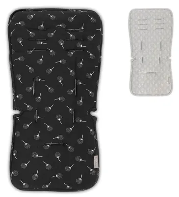 Produktbild von Lorelli Kinderwagen Sitzauflage, Universal, Elastikband, extra Gurtöffnungen schwarz
