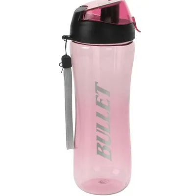 Produktbild von Sportflasche Rosa 700 ml, ergonomisch, mit Kordel und verschließbarem Deckel