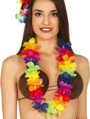 Productafbeelding van Hawaiiketting HAWAHE. Kleurrijke bloemen