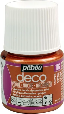 Produktbild von Perlmutt opak Acrylfarbe - Kupfer - 45 ml