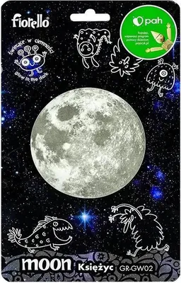 Image de Autocollant fluorescent LUNE 9 cm FIORELLO GR-GW02