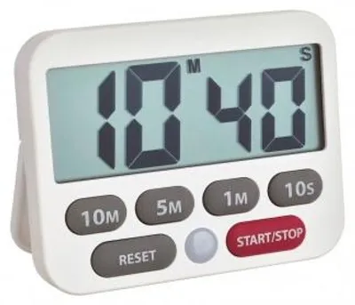 Obrázek produktu pro TFA Timer Digitální časovač a stopky, bílé Bílé digitální (38.2038.02)