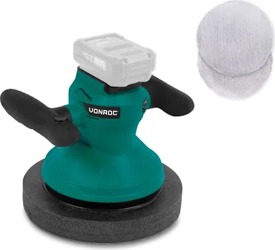 Produktbild von Vonroc Poliermaschine 20V - Ø240mm - Inkl. 2 Polierhauben - Ohne Akku und Schnellladegerät