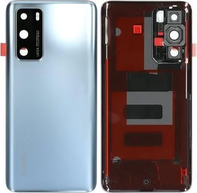 Produktbild von Original Huawei P40 Akkudeckel Backcover  Batterie Deckel Silver  & Werkzeug