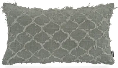 Produktbild von H.O.C.K. Nuvole Kissen 50x30cm salbei lindgrün sage col. 802  mit Fransen