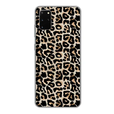 Produktbild von MuchoWow® Handyhülle Schutzhülle Hülle für Samsung Galaxy S20 Plus Pantherdruck - Braun - Luxus Silikon Softcase Handy Hülle - Hartschale