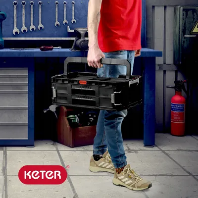 Zdjęcie produktu dla Keter Skrzynka Narzędziowa Organizer 2 Szuflady