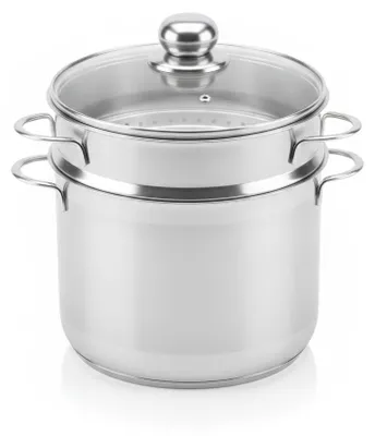 Imagen del producto de JL Cocina - Sartén para espaguetis - 24 cm - 6,5 litros - Acero inoxidable, Imagen generada por IA
