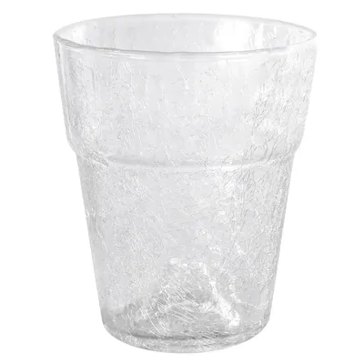 Produktbild von Blumentopf Orchideentopf Orchidee H 165 mm D 130 mm Glas Übertopf Kristall Glasscherben transparent