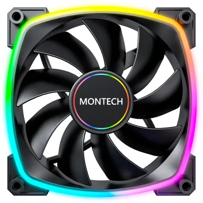 Produktbild von Montech AX140 PWM, Ventilator, 14 cm, Schwarz