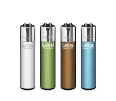 Produktbild von Clipper Feuerzeuge 4er Set Micro Crystal #13