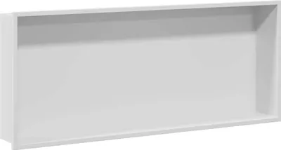 Produktbild von vidaXL Duschnische Weiß 75 x 30 x 9,5 cm Edelstahl