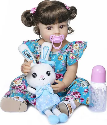Zdjęcie produktu dla Anatomicznie poprawna 55-centymetrowa lalka dziewczynka z pełnym ciałem z silikonu i winylu Reborn Baby Doll
