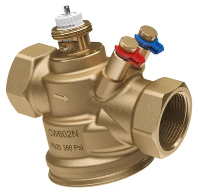 Produktbild von Danfoss Regelventil, druckunabhängig, DN25, 220-2200l/h, 1" IG, messing, 1 Stk.