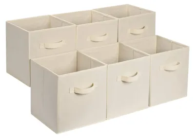 Produktbild von A. Basics zusammenklappbarer Aufbewahrungswürfel/Organizer aus Stoff mit Griffen