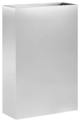 Immagine prodotto di vidaXL Vaso da giardino, argento, 40 x 20 x 75 cm, acciaio zincato
