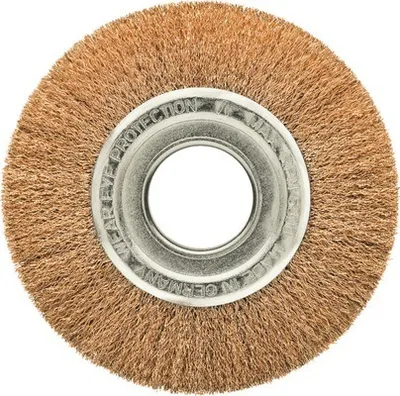 Produktbild von Rundbürste Lessmann Ø 150 mm breit 22-24 mm Rohr 40 mm Bronzedraht